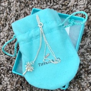 Tiffany & Co. Sterling Palm Tree Charm & Chain
